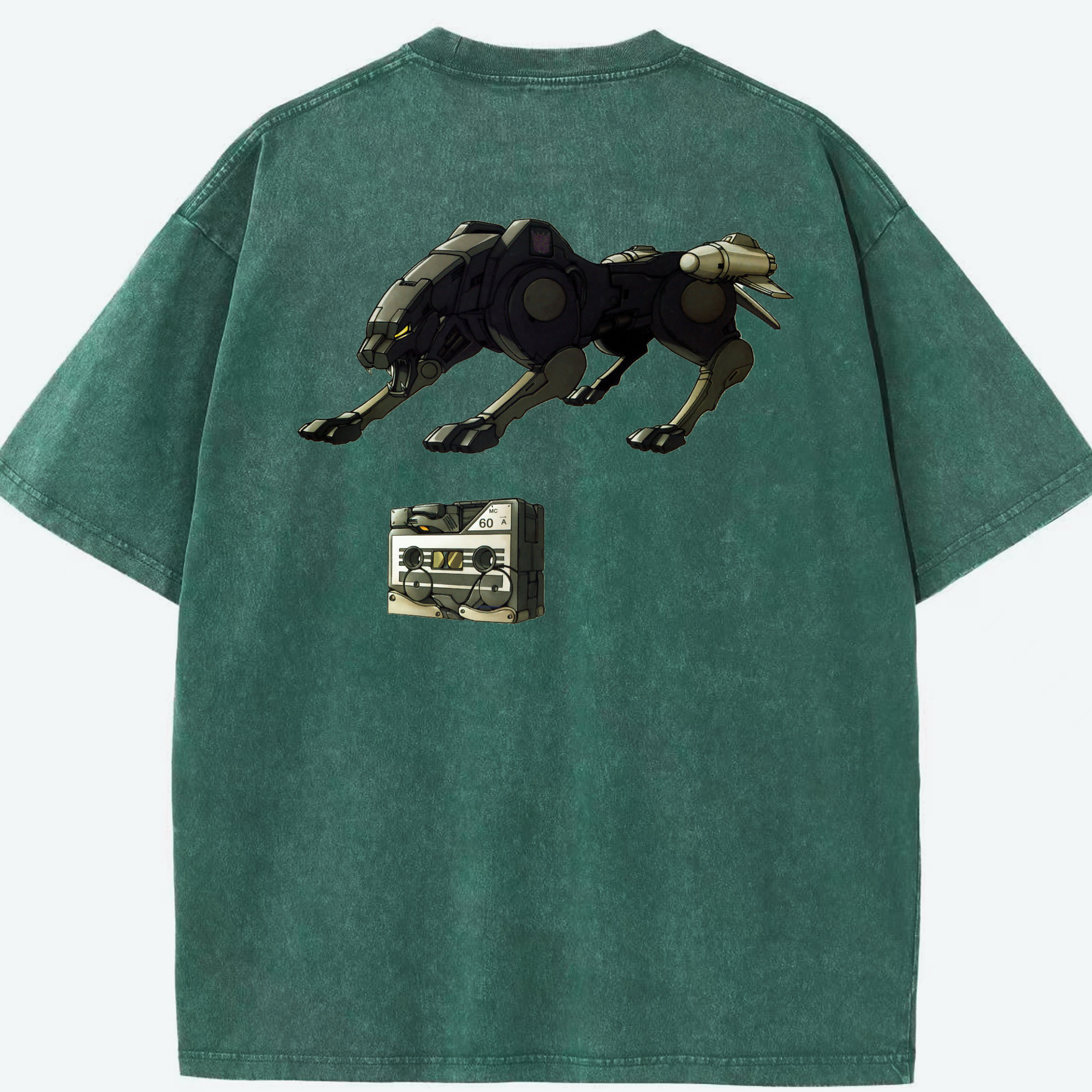 （画像用）  綿100% ヴィンテージ風 半袖Tシャツ（背面プリント）